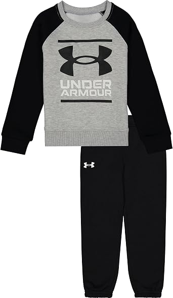 Under Armour mens Long Sleeve Logo Hoodie & Joggers Set