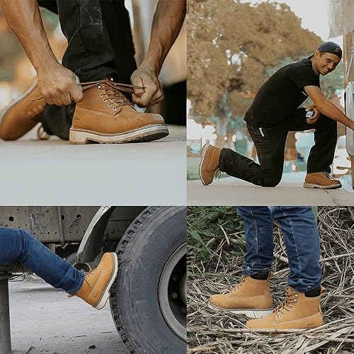 Miniatura 10 de HANDPOINT Botas de trabajo clásicas SureTrack de 6"8" para hombre con punta suave 8499486994