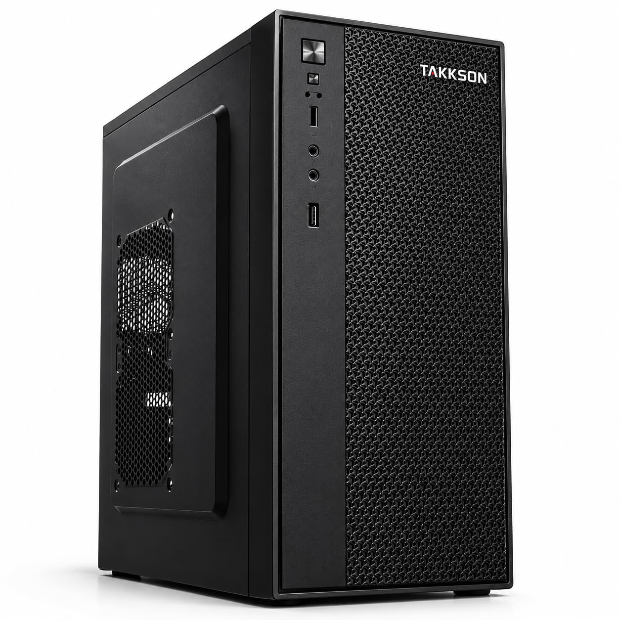 takkson computer cpu ti58128 desktop pc (core i5-2400 | 8 gb ram | 128 gb ssd | hd graphics 2000 | hdmi | vga | ethernet | operating system win-10) basic software installed (black)