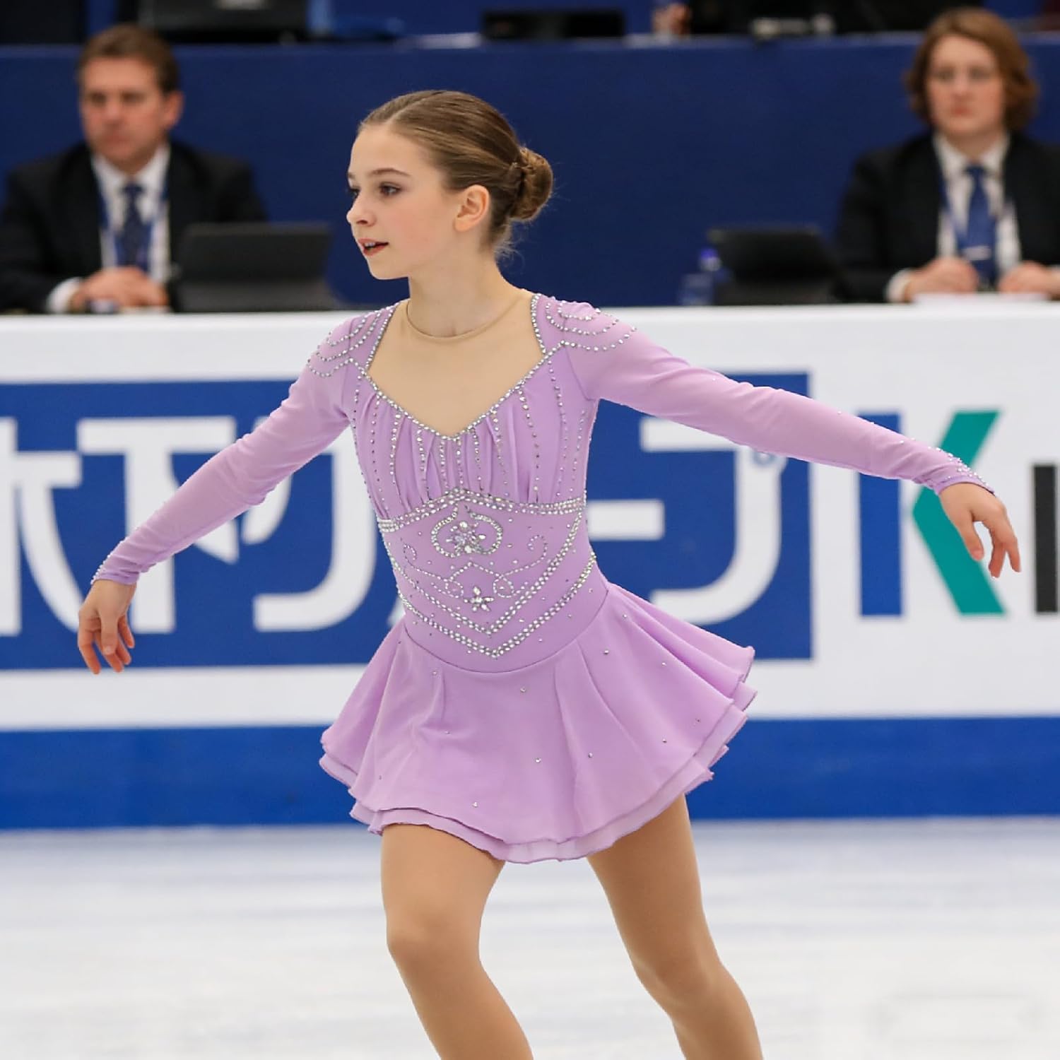Elegant Yellow Figure Skating Dress for Girls and Women Competition Ice Dance Dress Skating Clothes