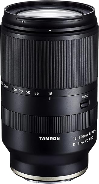 Tamron 18 300mm F/3.5-6.3 Di III-A VC VXD for Sony APS-C Mirrorless Camera Lenses (Black)