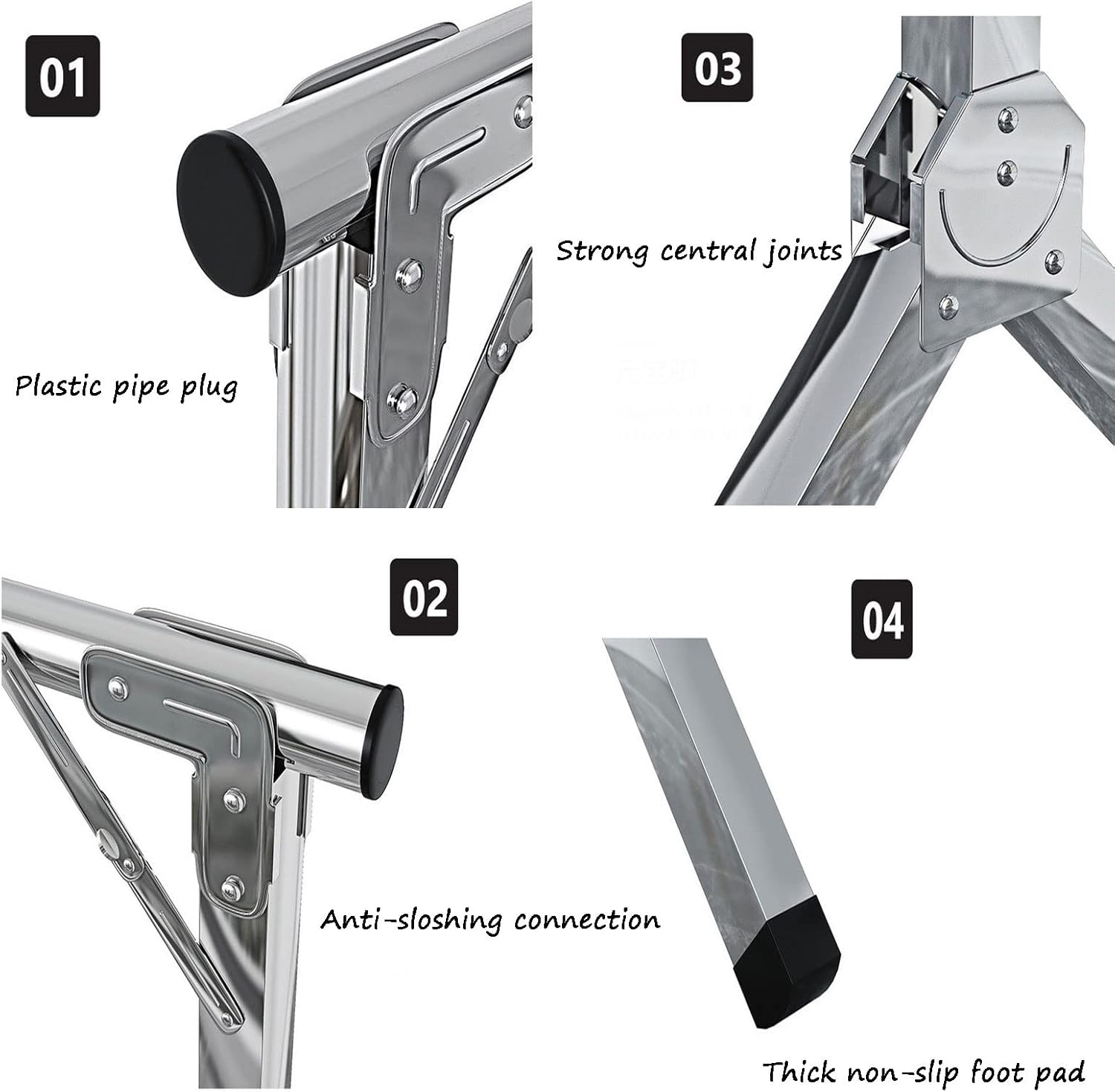 Clothes Drying Racks for Laundry and Hanging Foldable 63in, Clothes Drying Rack Outdoor Heavy Duty, Laundry Clothes Storage Drying Rack Portable Dryer Hanger, Upgraded