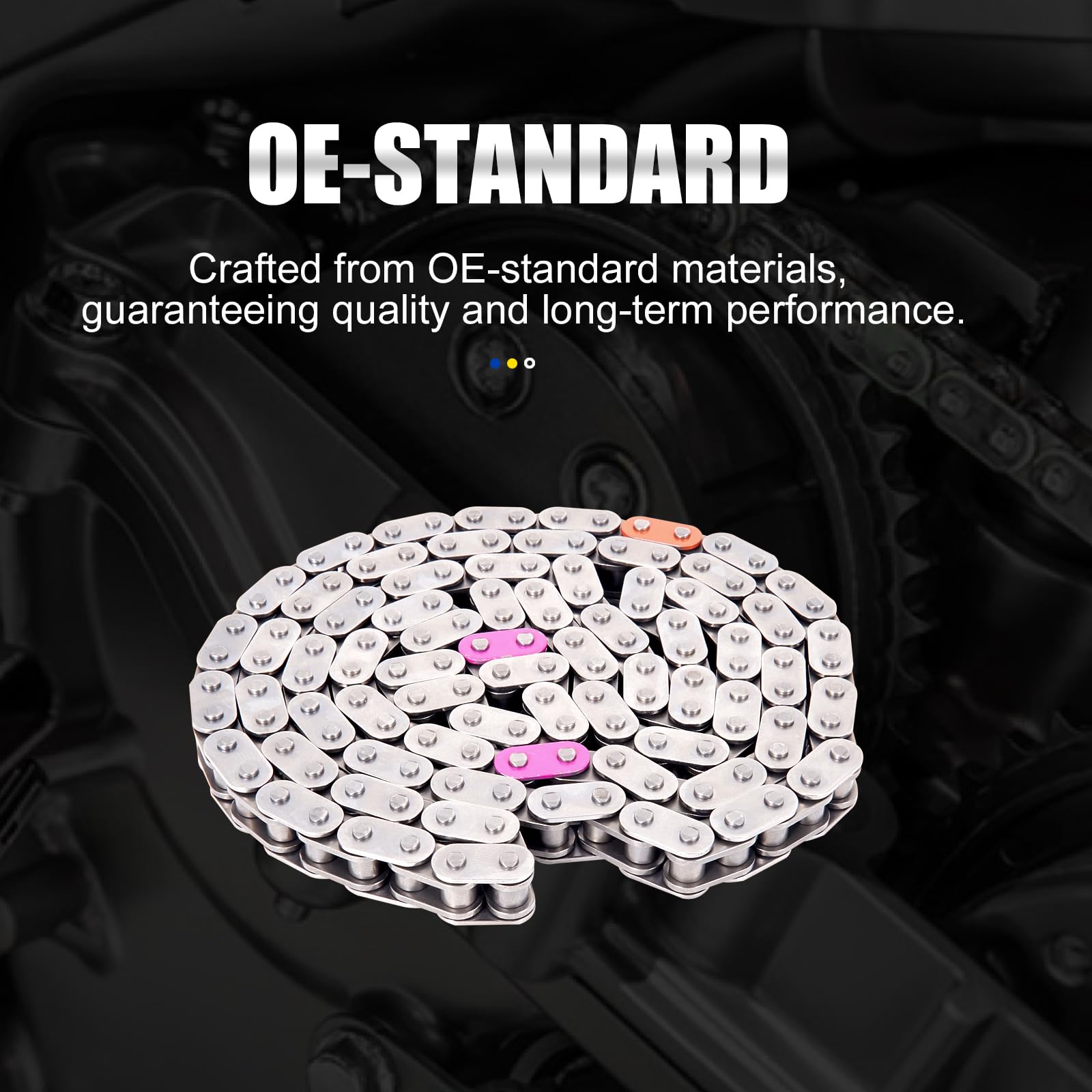 AUTOBABA Engine Timing Chain Kit Compatible with Hyundai Azera Santa Fe Genesis Palisade, Genesis G70/G80/G90, Kia Sedona Sorento 3.3L/3.8L â€“ Replaces 24321-3L100 24410-3CGA3