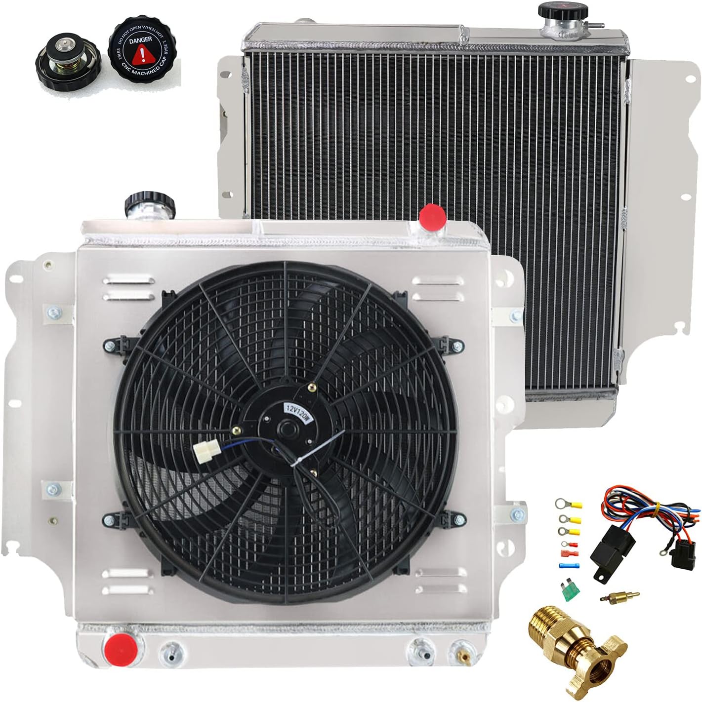OzCoolingParts Jeep Wrangler Radiator Fan Shroud Kit