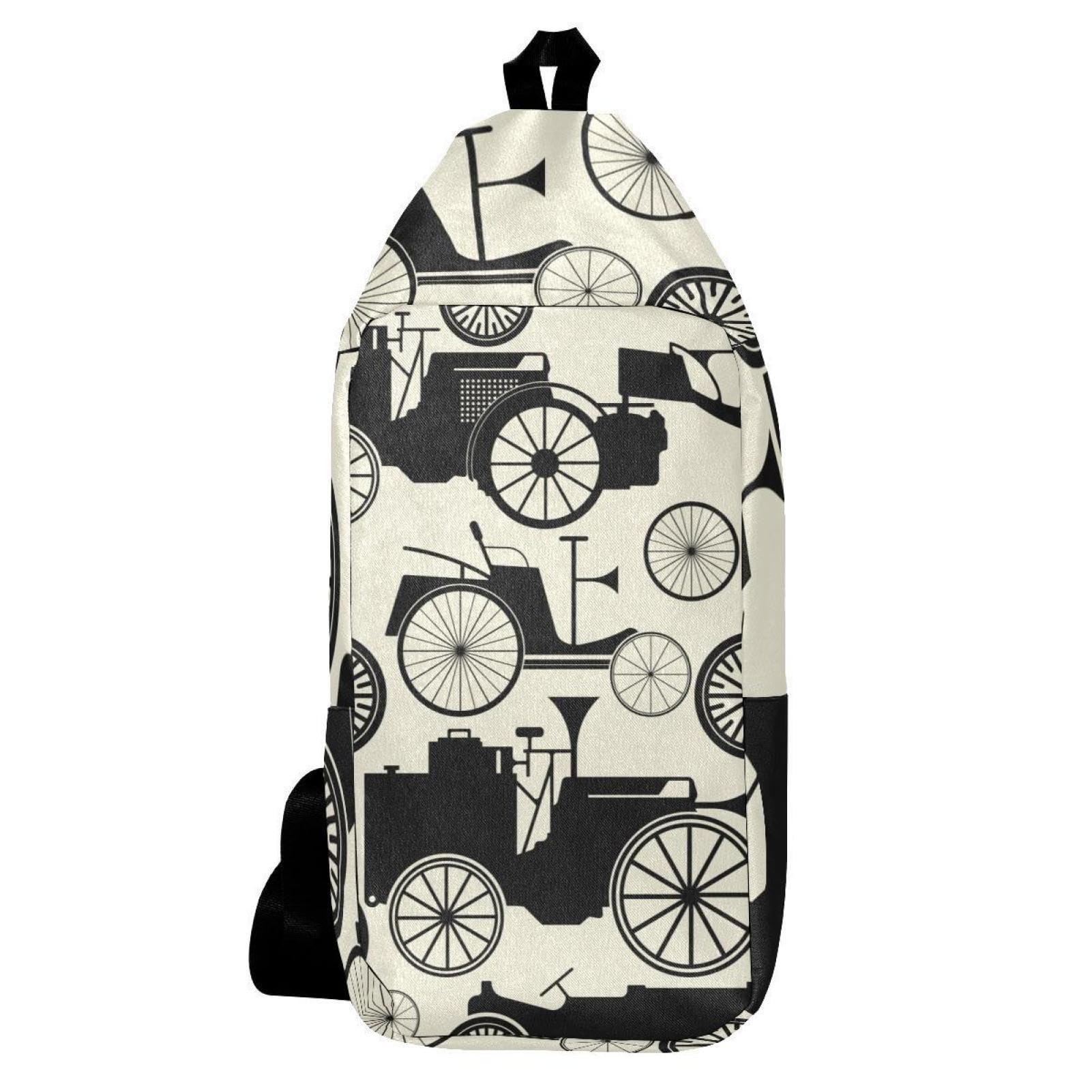 Sac à dos voiture rétro multicolore aux finitions soignées et uniques - 6