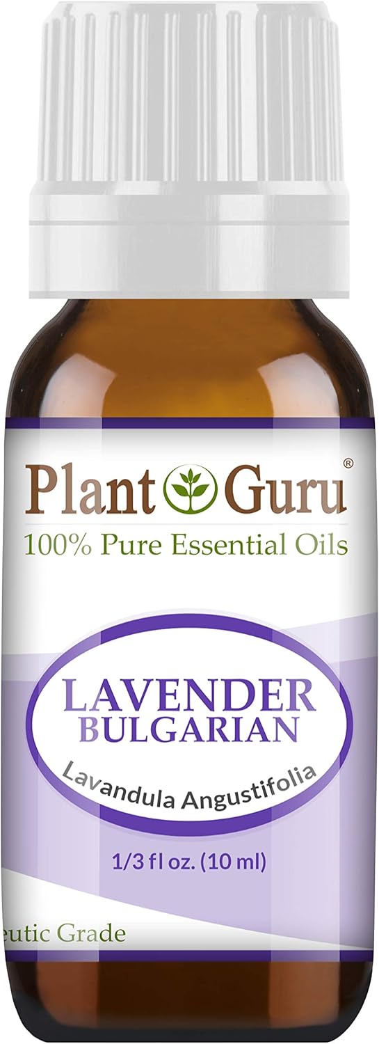 Lavender Essential Oil 10 ml (Bulgarian) 100% Pure Natural Undiluted Therapeutic Grade for Skin, Body and Hair Growth, Aromatherapy Diffuser, Great for Relaxation and Calming.