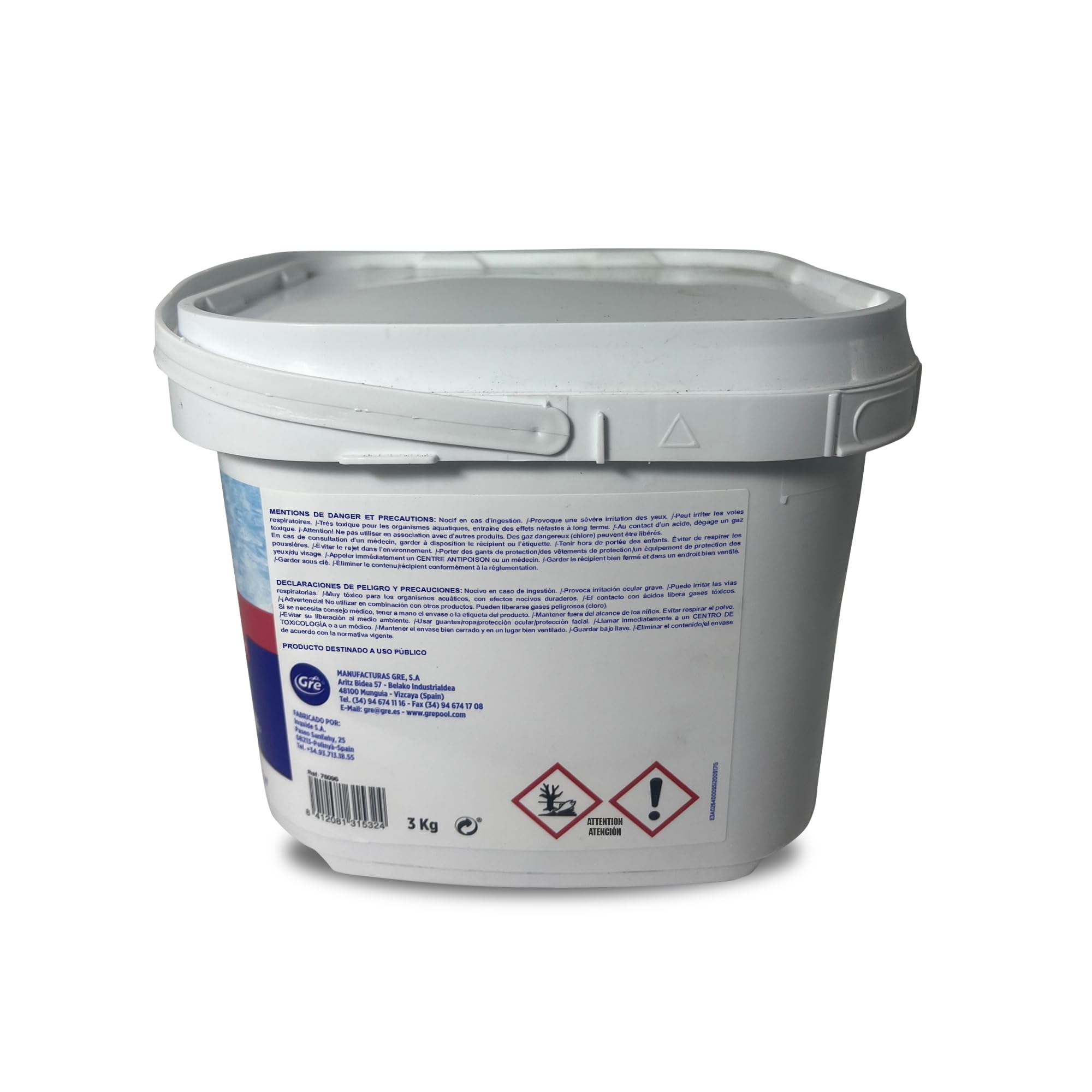 Gre ClorForte 76096, Cloro Shock, Per Trattamento D'Urto, Granulare - 3Kg
