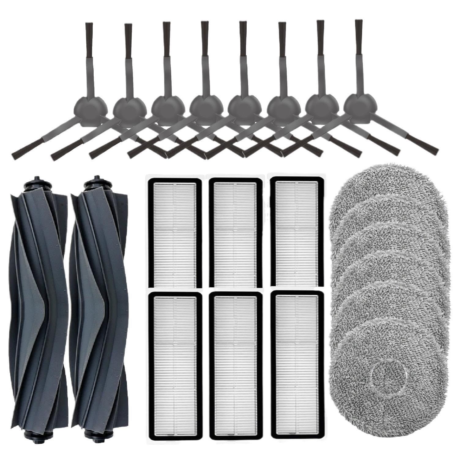 For L10s Pro Gen 3/2/Pro/Plus/Ultra Robot Main Side Brush Filter Cloth(H (22Pcs))