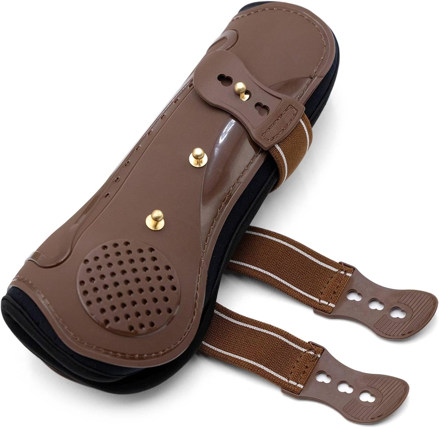 Jeffers Uniquely English Open Front Tendon Boots for Horses, Pair – Ventilated Neoprene Horse Leg Protection for Tendons & High Impact Support, Jumping & Competition Riding Boots for Horses