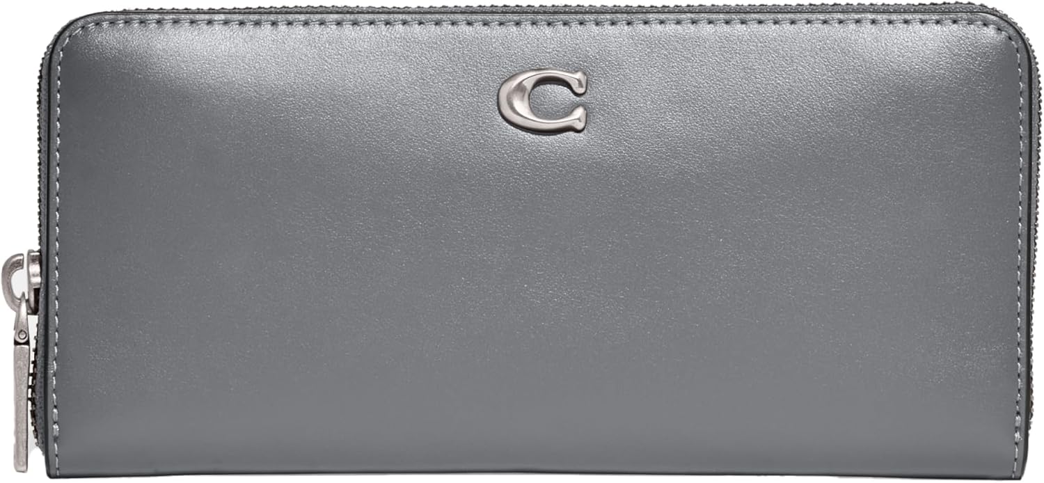 Coach Slim Accordion Zip, LH/Smoke Black