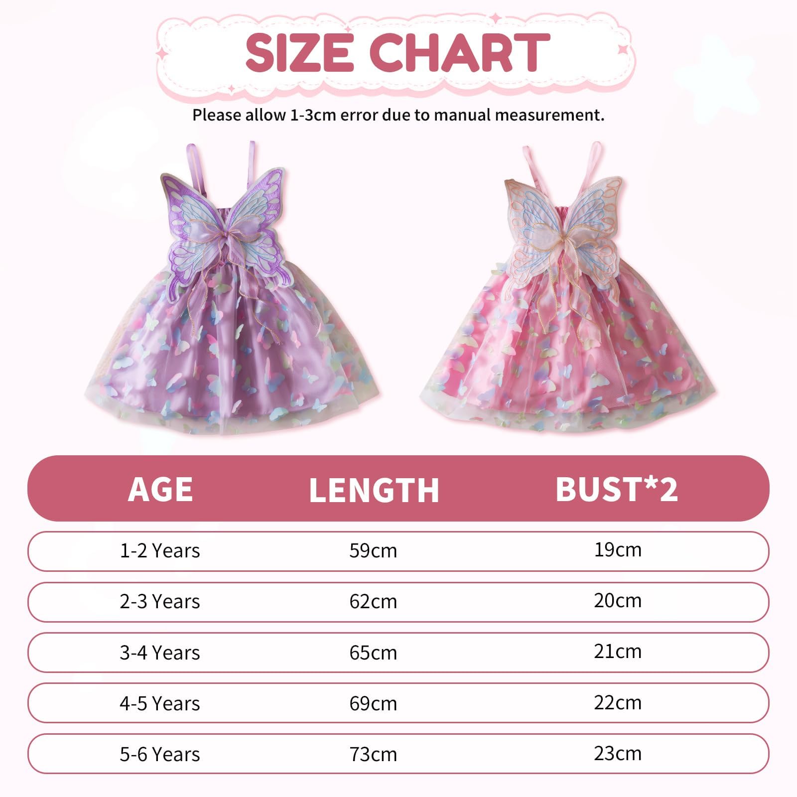 DivingBirds Vestido de niña para bebé, vestido de tul con mariposa, sin mangas, verano, boda, cumpleaños, fiesta festiva, flores, vestidos para niñas de 6 meses a 5 años