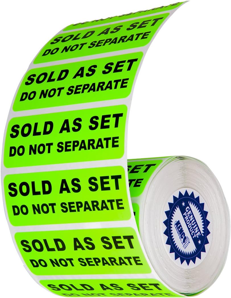Kenco Fluorescent Green 3" x 1" Shipping Labels (1 Pack of 500)
