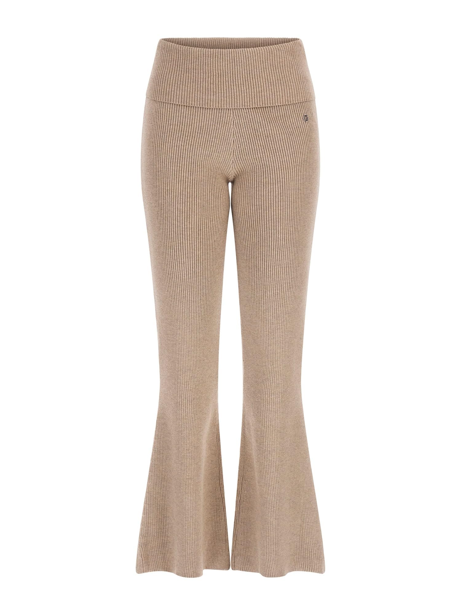 GUESS Womens Foldover Rib Flare Nina Pant