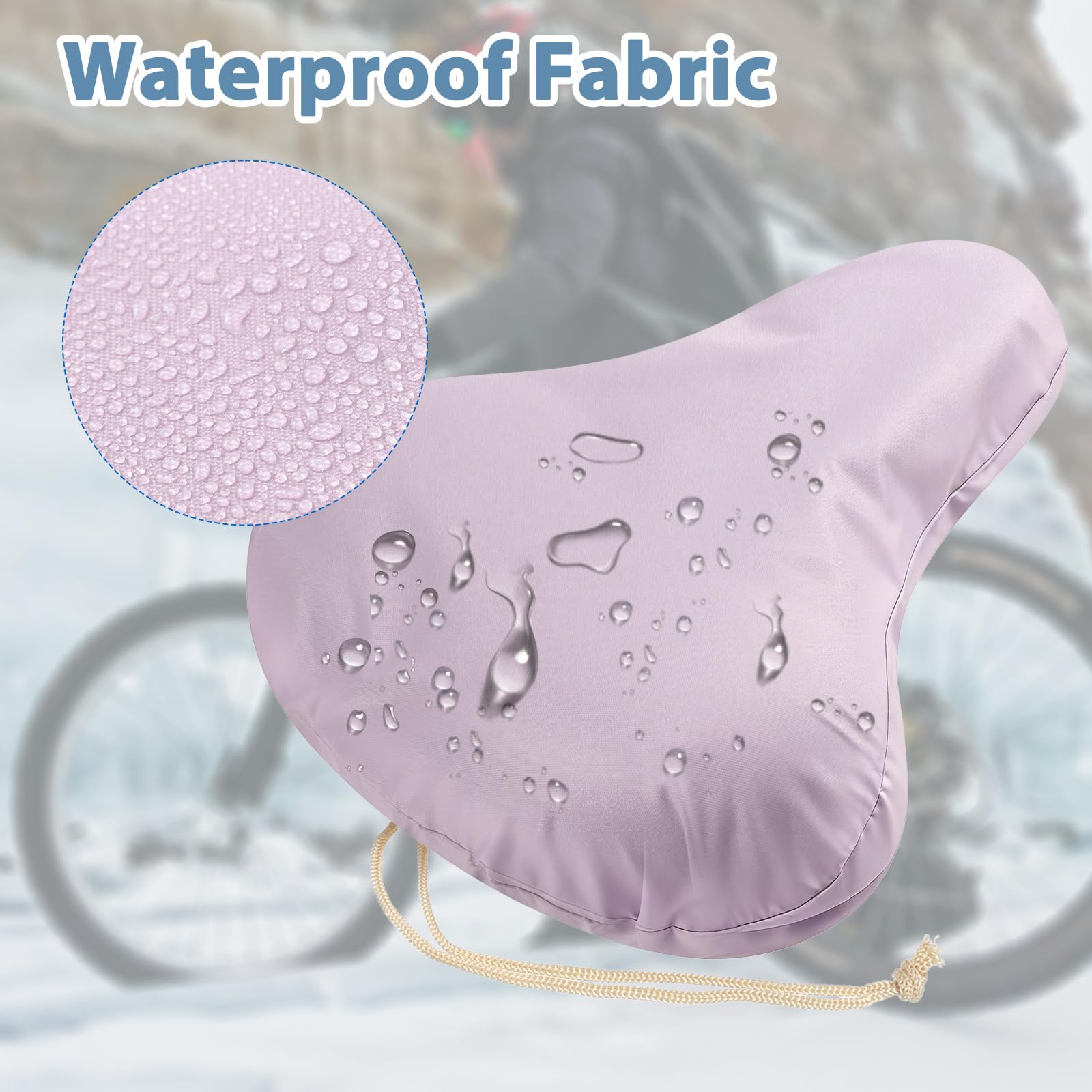 Protezione per sella impermeabile per bicicletta, elastica, resistente all'acqua, copertura per sella per bicicletta, protezione antipioggia per sella per bicicletta, copertura per sella per