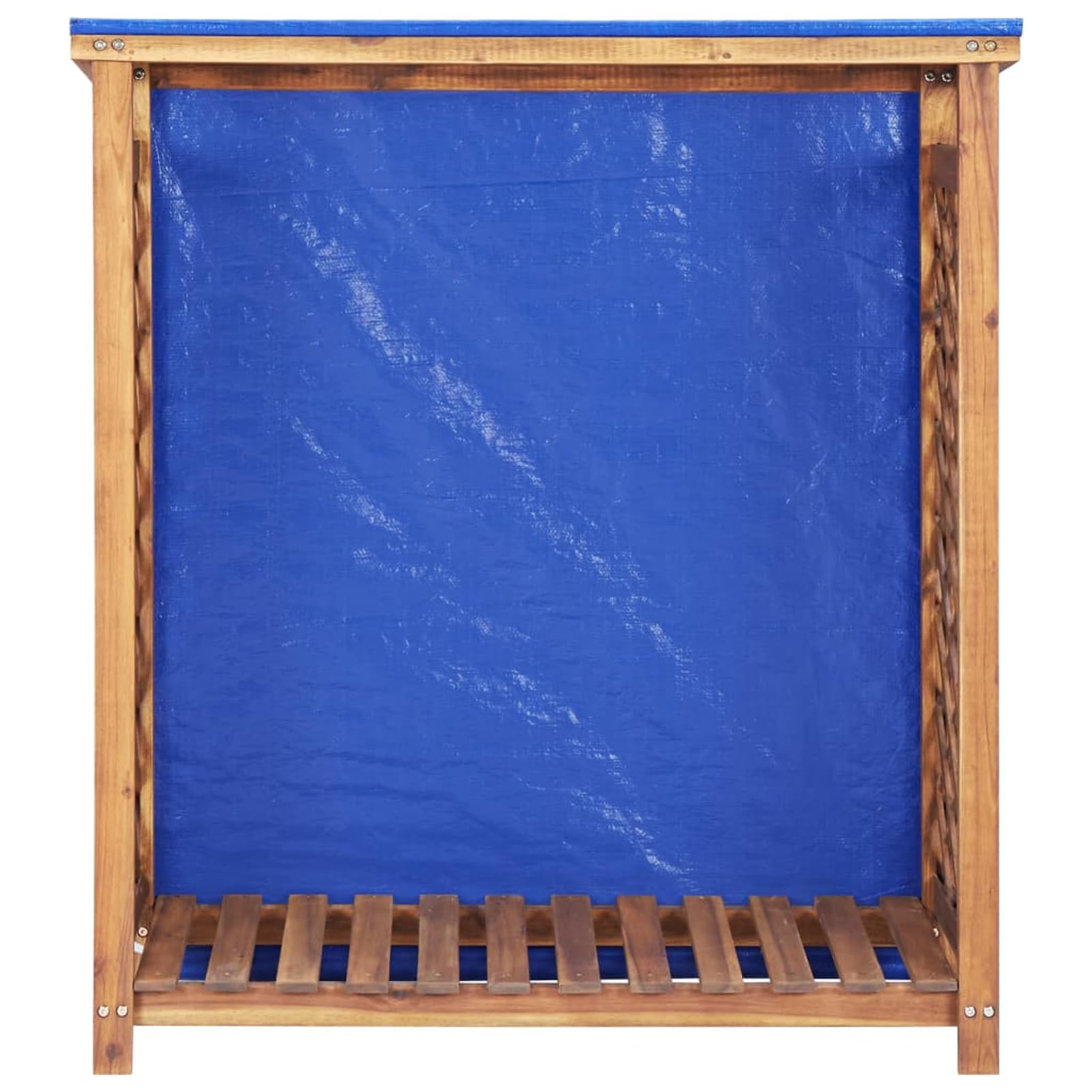 Gecheer Rimessa per legna da ardere, 105x38x115 cm in massello di acacia, per esterni e giardino