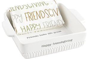 Friendsgiving Baker Set, White: Festive Thanksgiving Baking with Fun