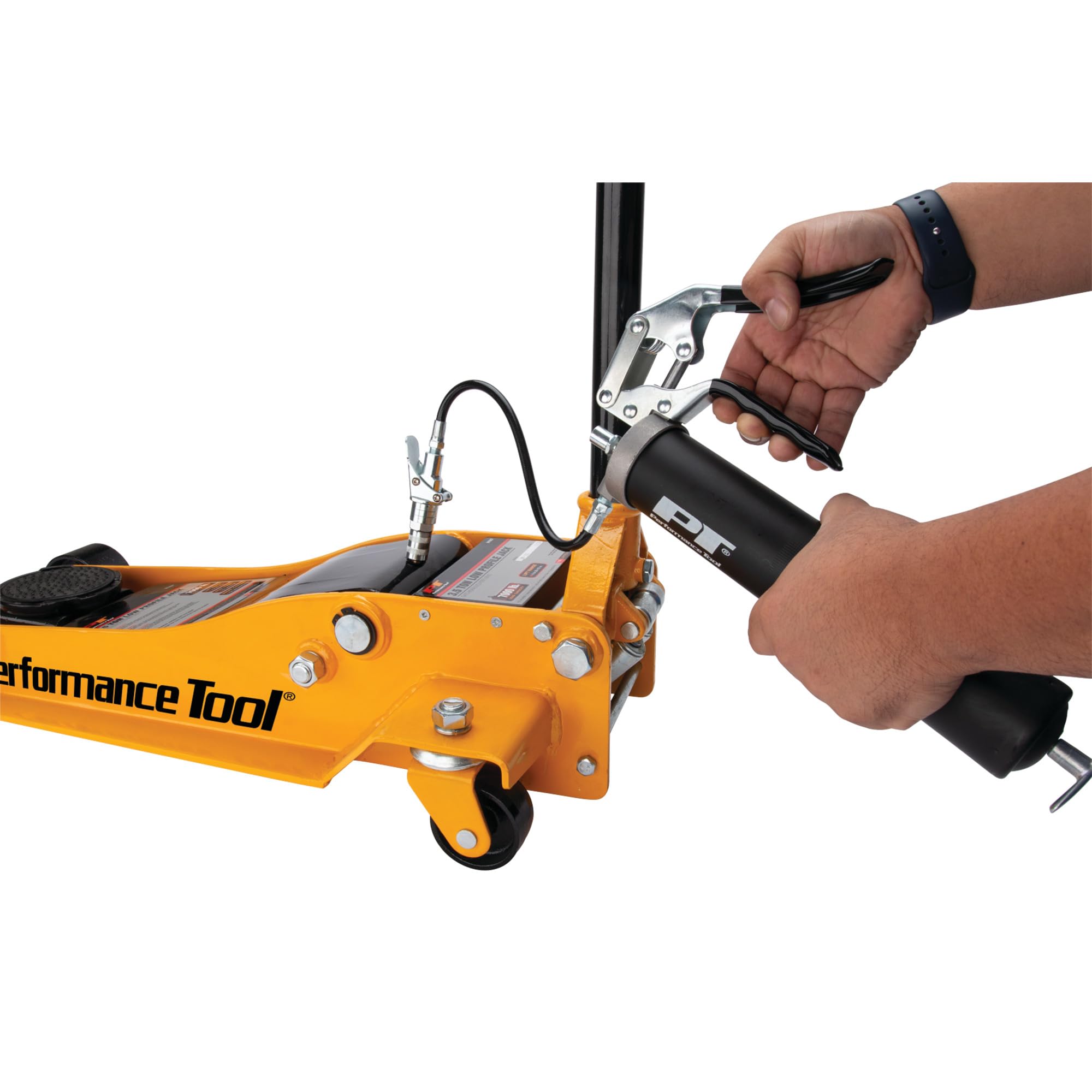 Performance Tool W54204 Profesjonalna smarownica pistoletowa, ergonomiczne i wydajne rozwiązanie smarujące do zastosowań przemysłowych i motoryzacyjnych, 400 ml