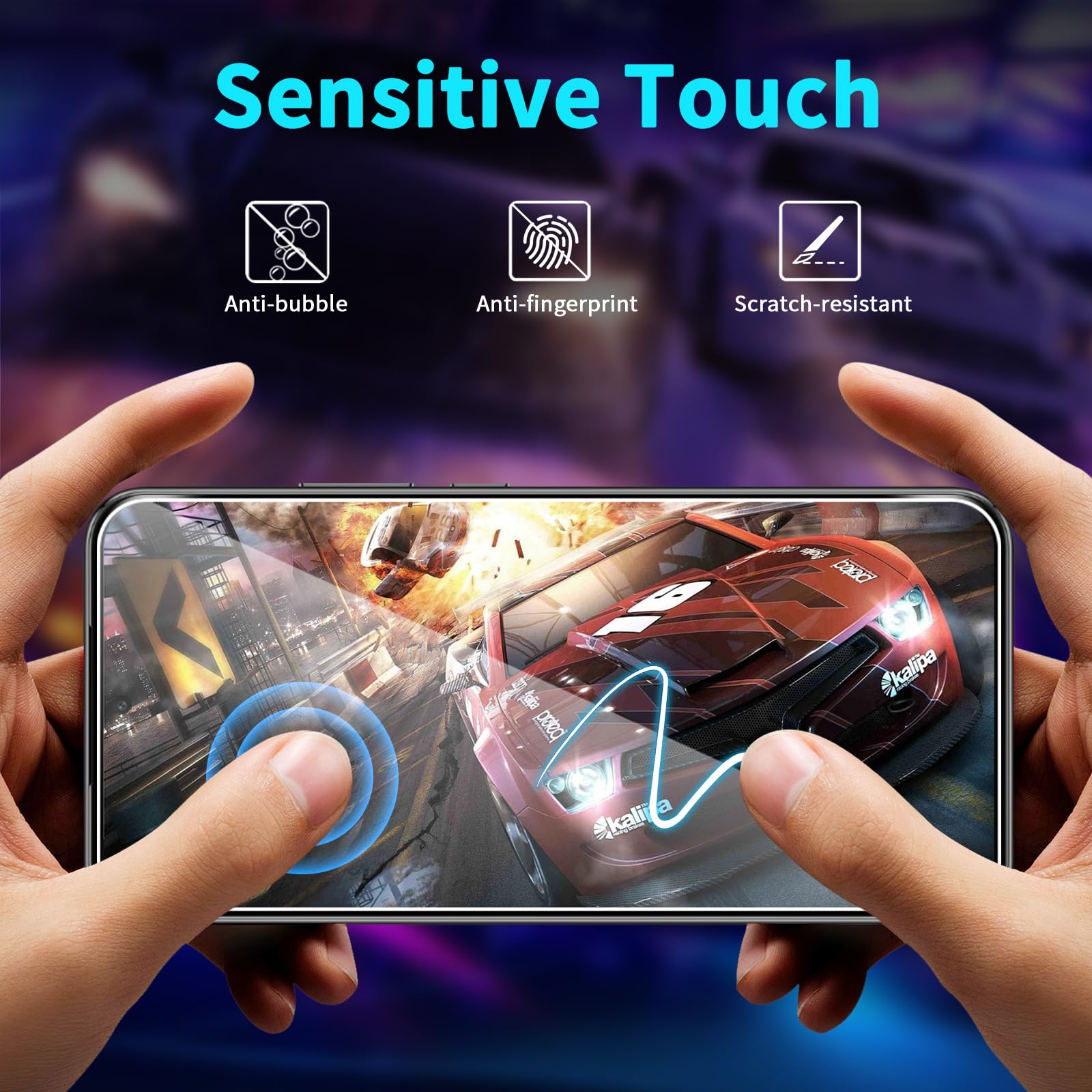 Dipos FLEX 3X Pellicola Protettiva Per Honor 8 Lite – Copertura Totale Schermo Curvo, Anti-Urto, Made In Germany