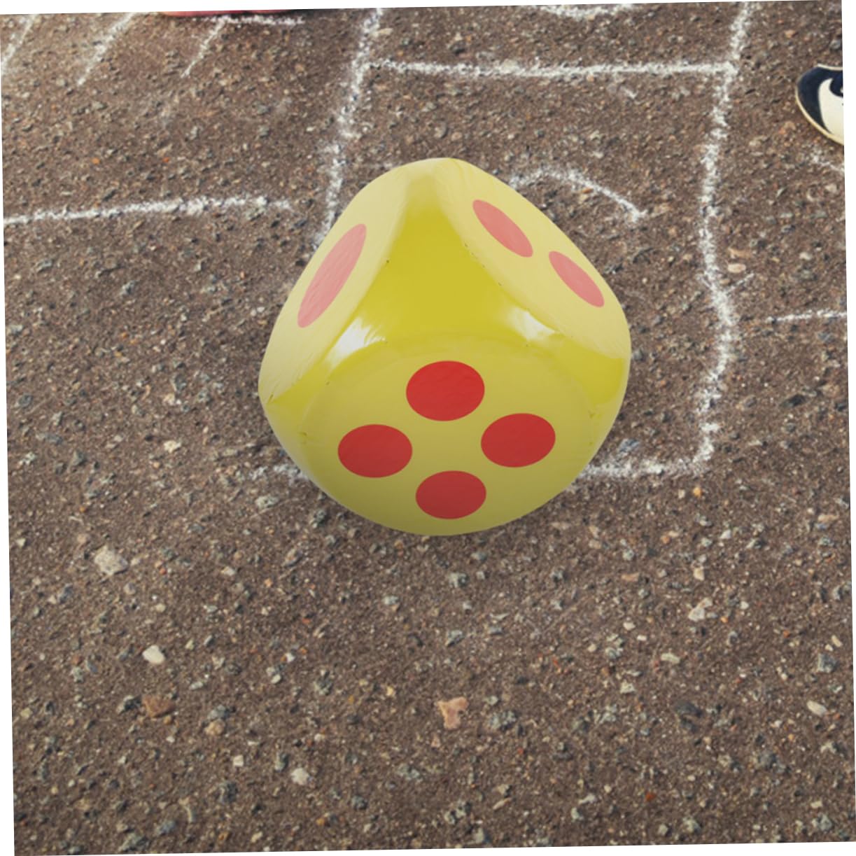 VICASKY Dado di Schiuma Gigante Giallo a 6 Facce Porta Gioco Giocattolo Educativo Portatile per Bambini e Adulti Adatto per Insegnamento in Classe e Feste