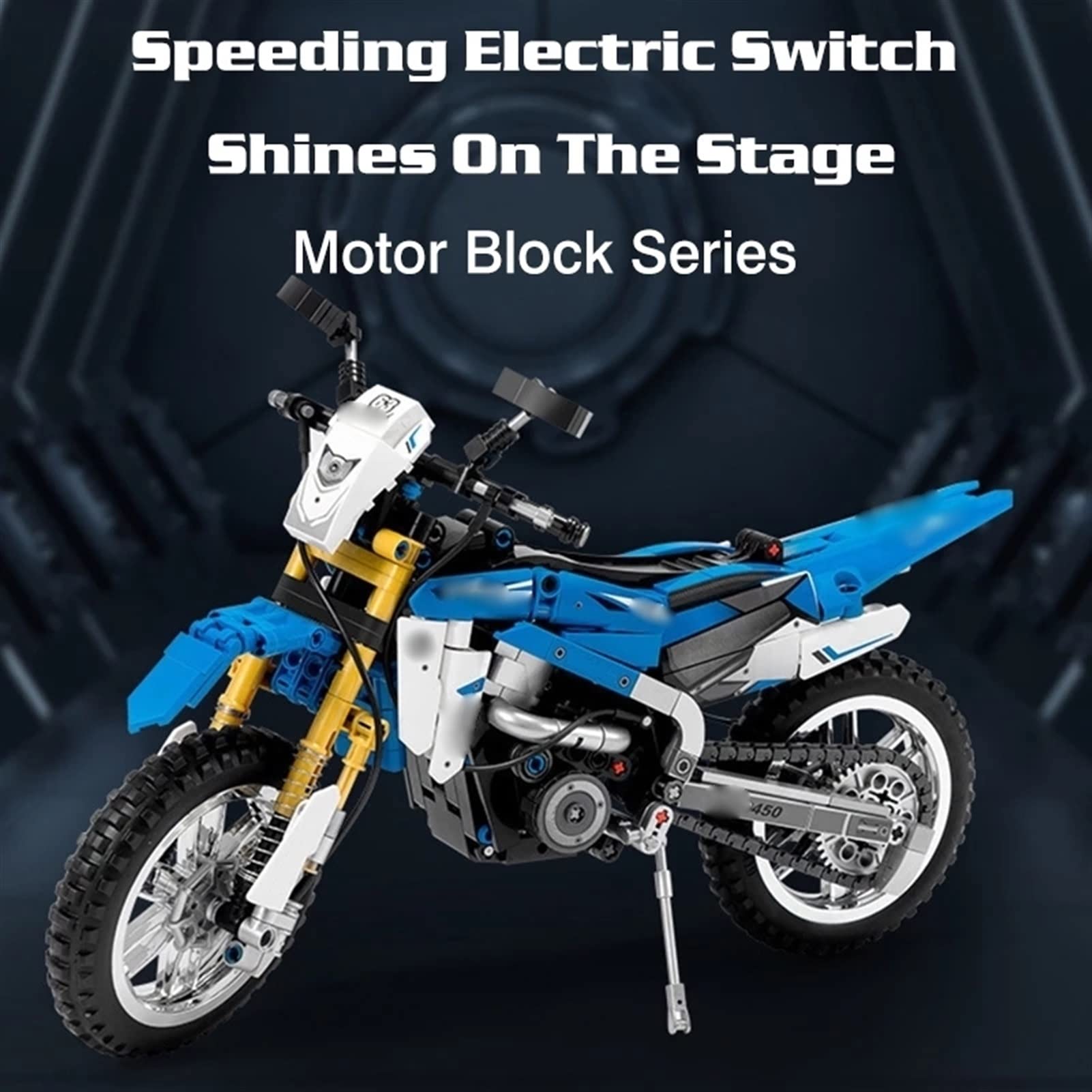 Racing Model Collection Offroad-Motorrad DIY Klassische Bausteine Ziegel Spielzeug Für Kinder Puzzle Geschenk Ornament Für Yamaha WR450F