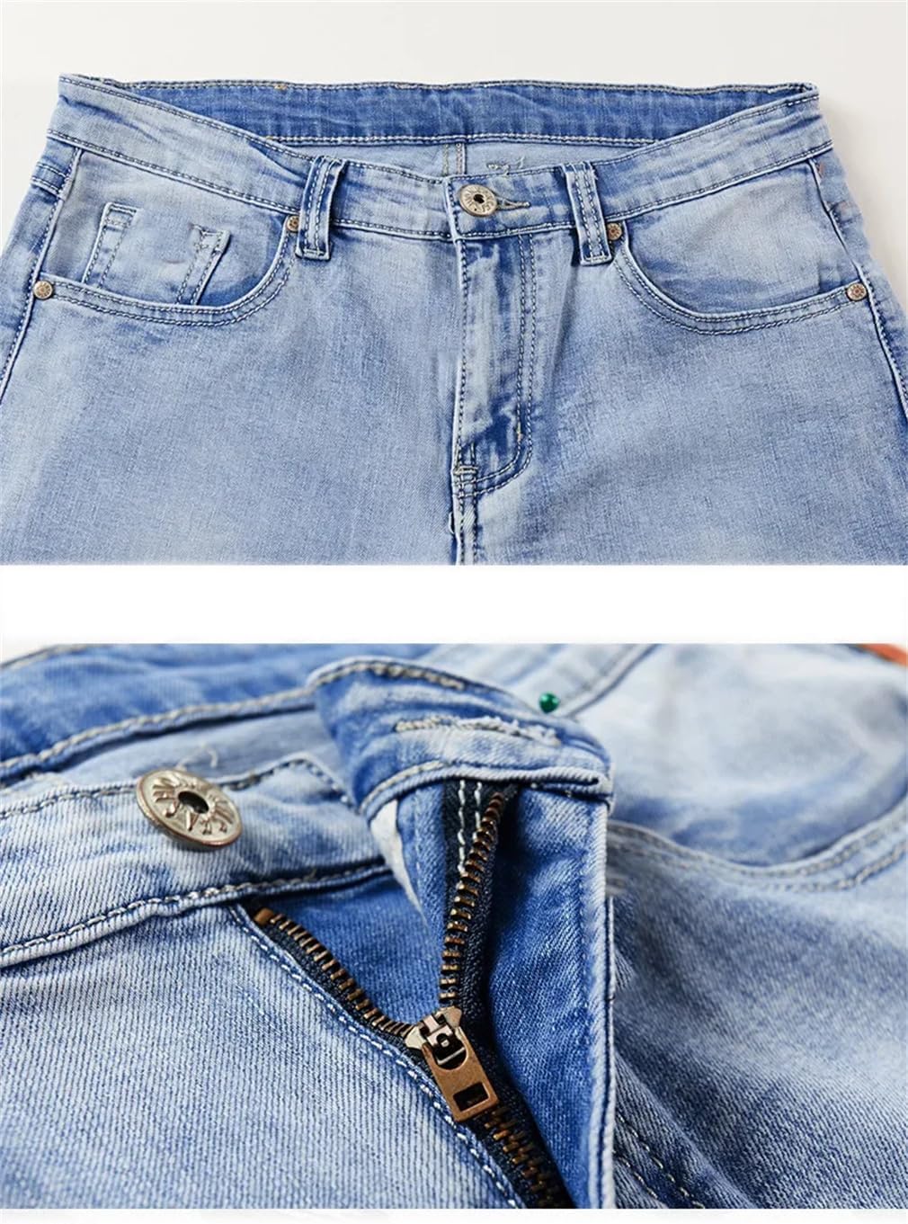 Men's Two Piece Jeans Sets Men's Slim Denim Suit Two-Piece Spring Denim Jacket Jeans Sets