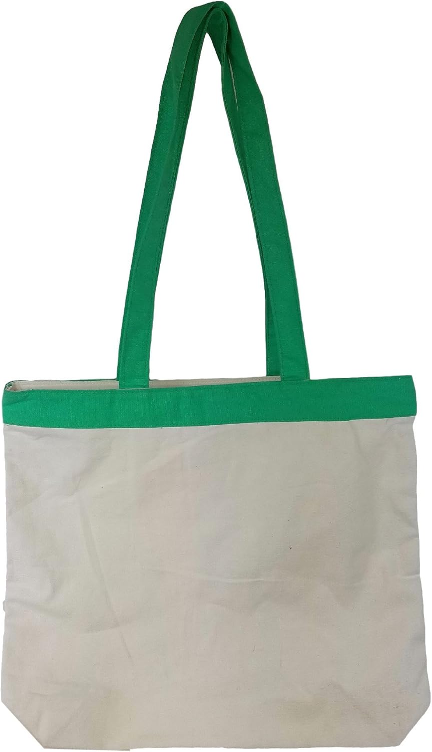 green beach bag