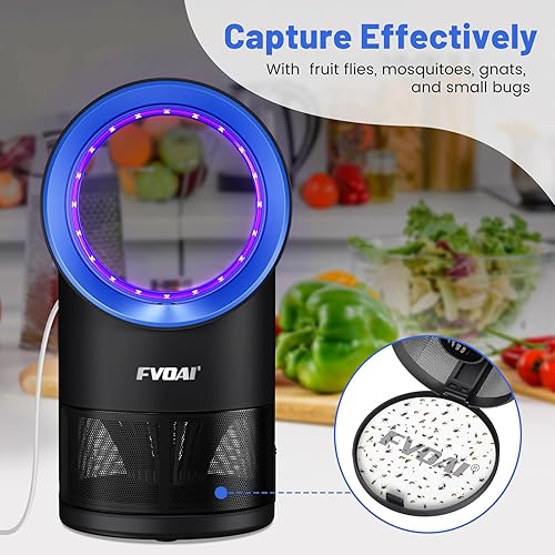 Miniatura 4 de Trampas para moscas de interior, trampa para moscas de la fruta para interiores, trampa para mosquitos, trampa para insectos con succión,