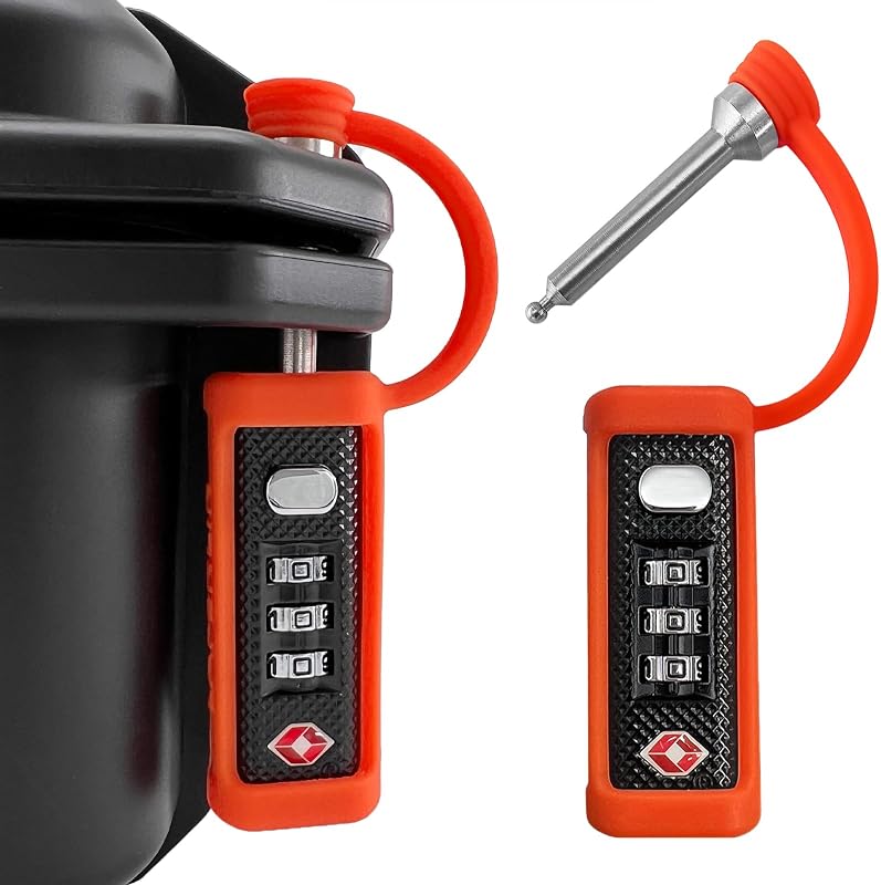 TSA Lock for Gun Case, 3-Dial Combo Padlock, 2 Pack