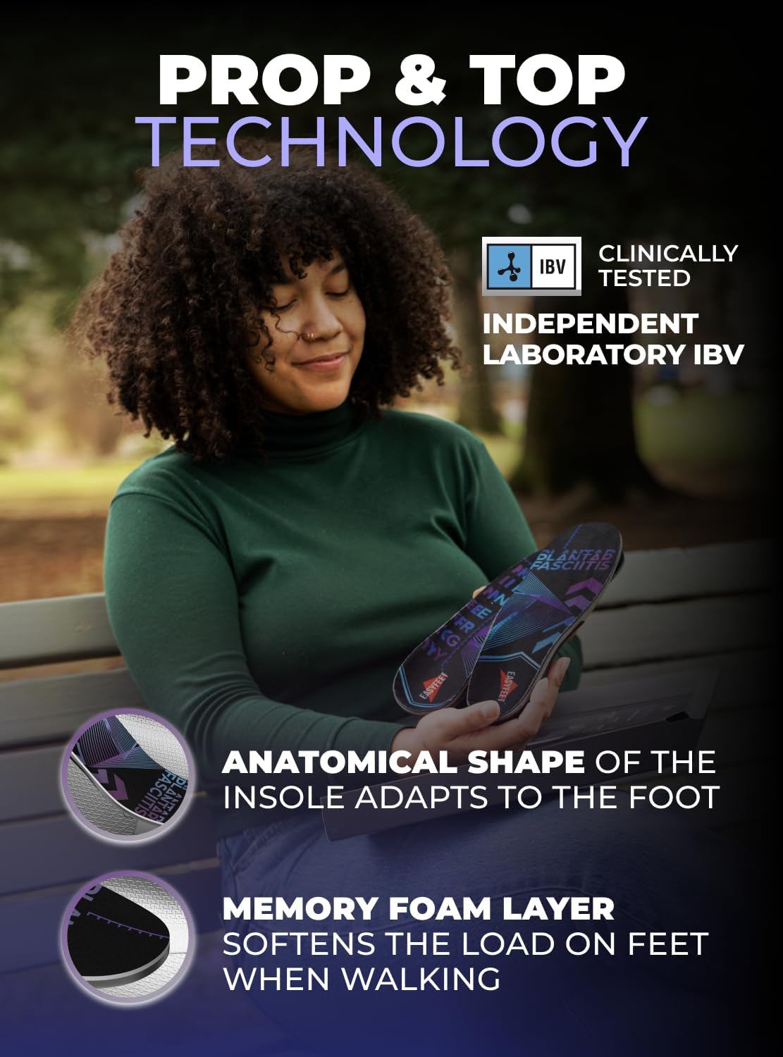 Premium Anti-Fatigue Shoe High Arch Support Insoles Men Women - Plantar Fasciitis Inserts - Orthotic Inserts Shoe Soles Standing All Day - Flat Feet Foot - Work Boot Insoles - Image 3