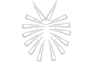 850-Count Crystal Clear Alligator Shirt Clips for Fabric, Ties, and Pants