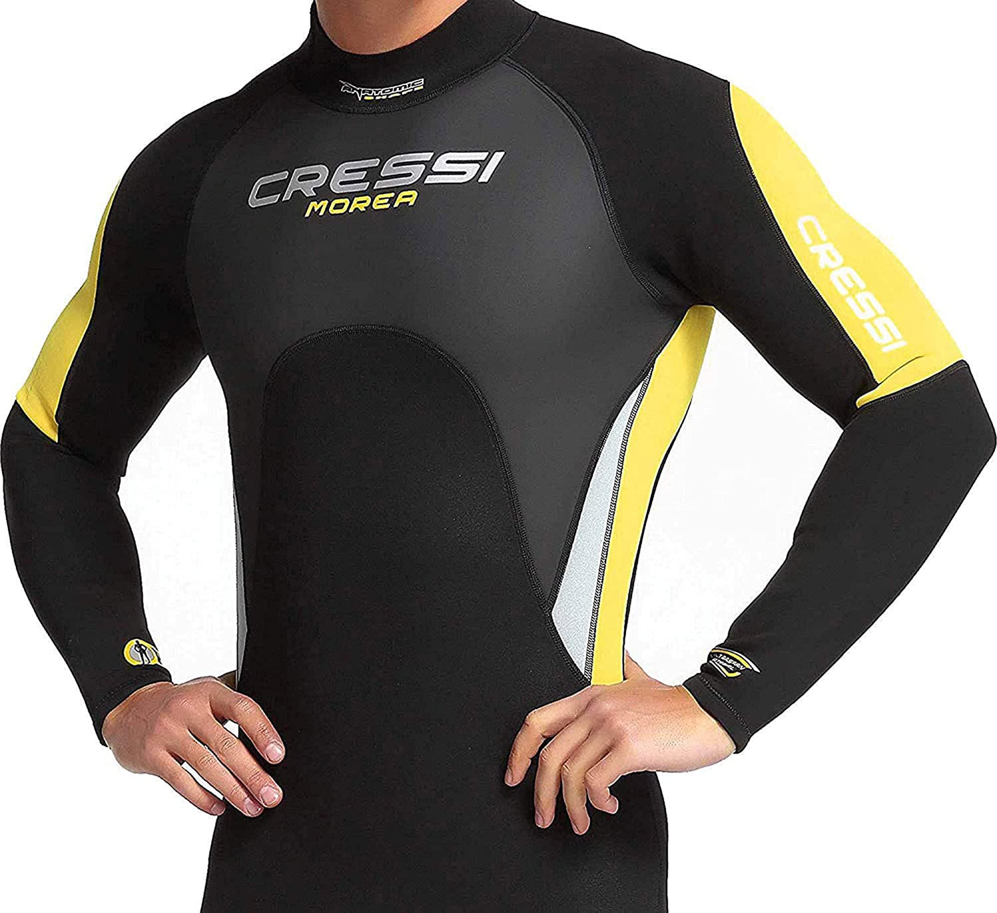 Cressi Morea Man Monopiece Wetsuit 3 mm - Muta Monopezzo senza Cappuccio Neoprene Ultrastretch, per Uomo - 5