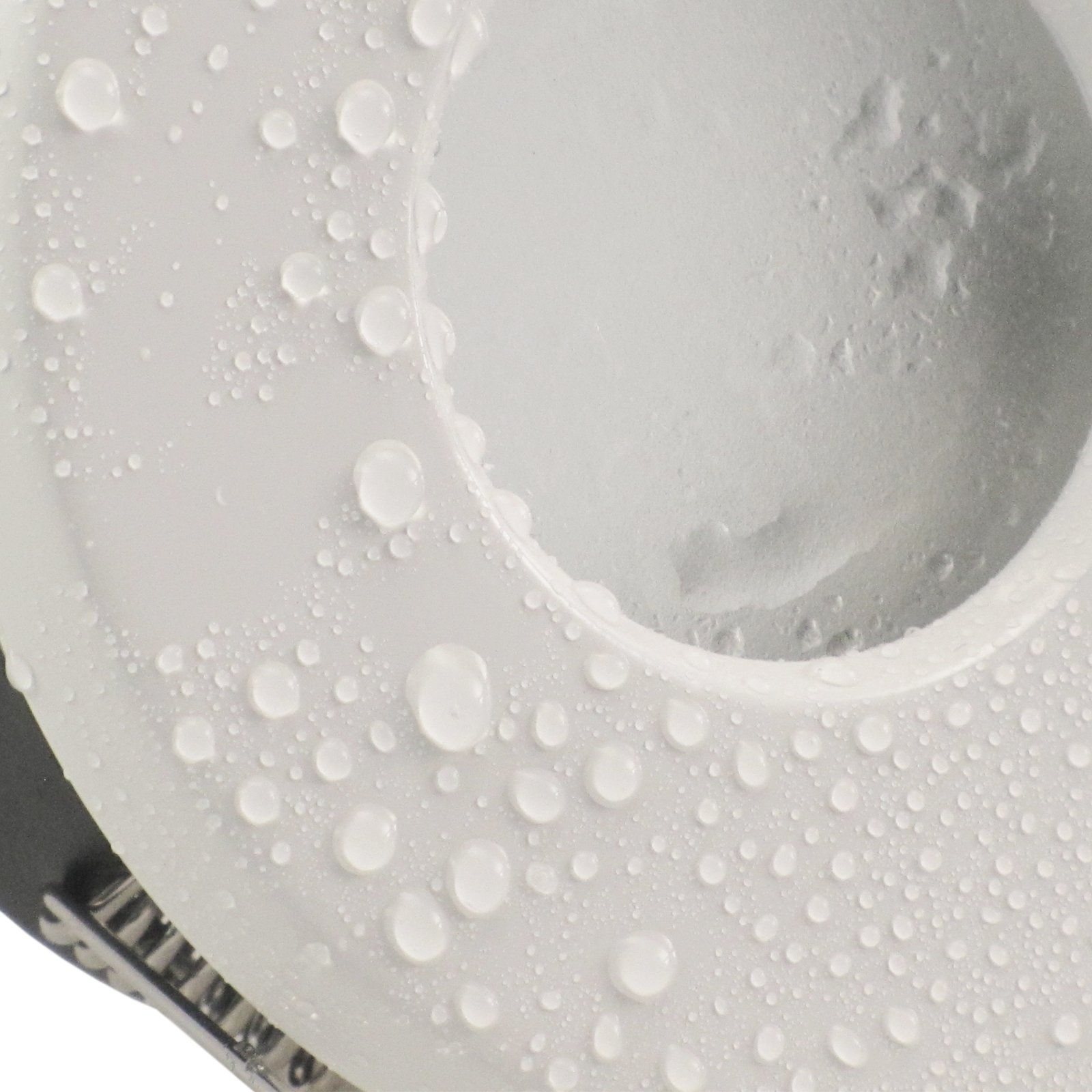 trendlights24 MER IP65 LED Bad Einbaustrahler flach 5W dimmbar 230V 5er Set | Weiß, rund, Einbautiefe 50 mm, Warmweiß, 3000k, 110°, Decken Einbauspots, Feuchtraum, außen, LED austauschbar