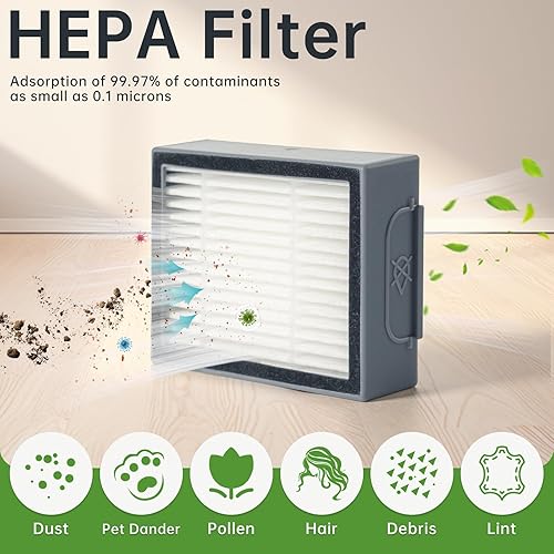 Miniatura 7 de LOVECO Paquete de 12 filtros de repuesto compatibles con iRobot Roomba EVO, E, I, J Series E5 E6 i1 i2 i3 i4 i5 i6 i7 i8 j5 j6 j7 j8