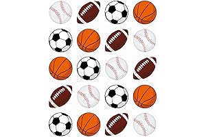 Zonon Sports Balls Stickers Pack