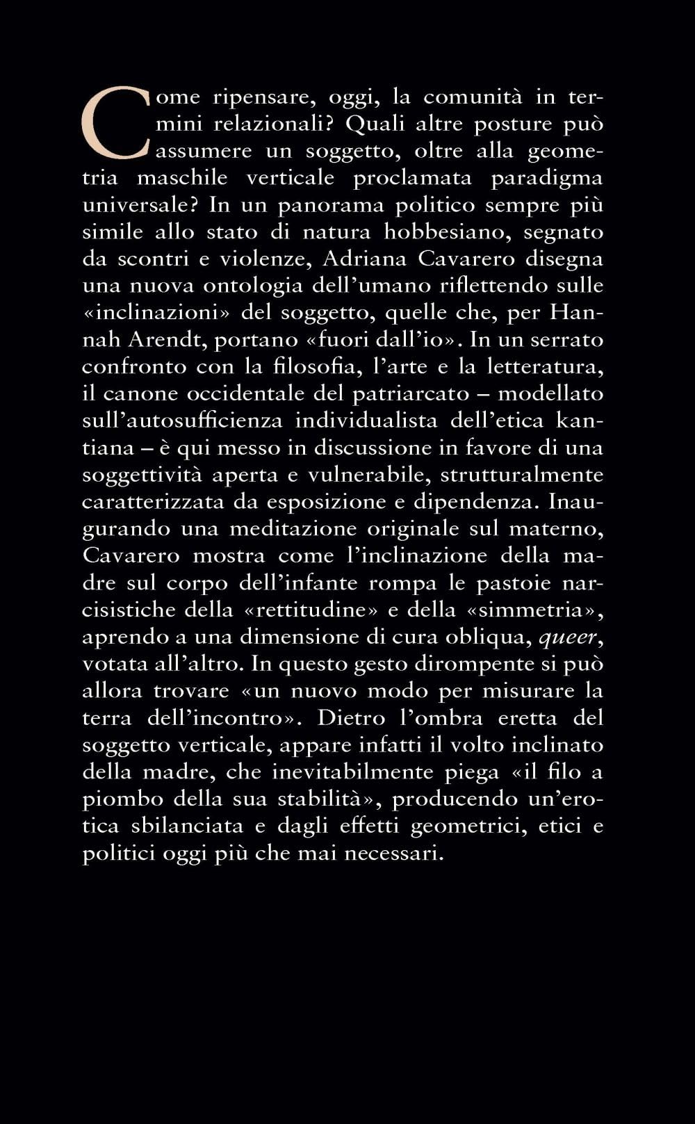 Inclinazioni. Critica della rettitudine: 1