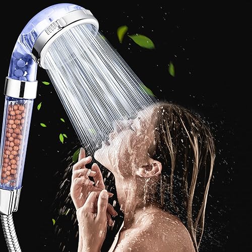Miniatura 7 de Nosame - Cabezal de ducha, filtro de alta presión, ahorro de agua de 3 modo, función espray de mano, duchas para piel seca y cabello.