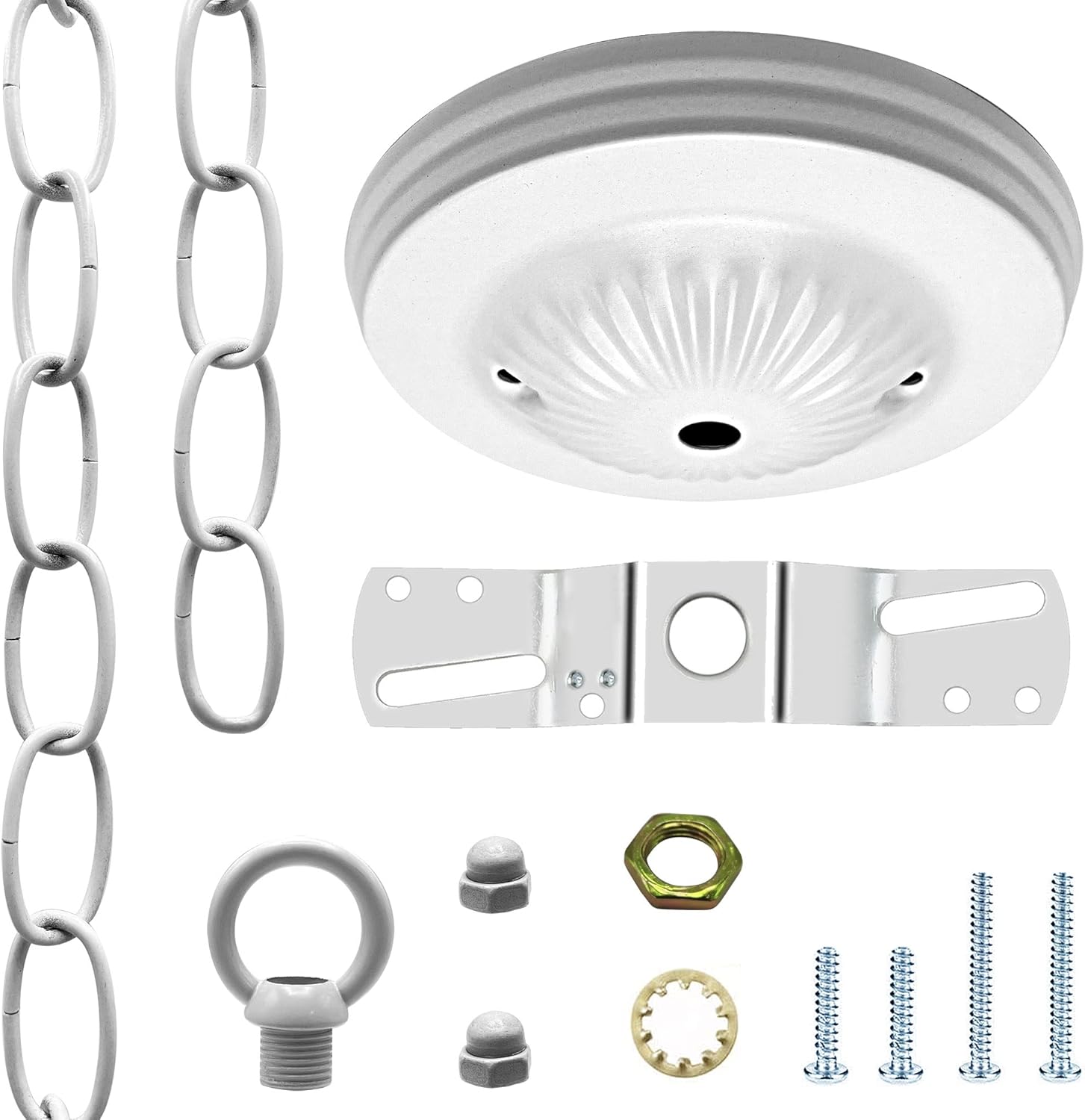 ECUDIS Light Fixture Canopy Kit, 5 Inches Diameter and 3