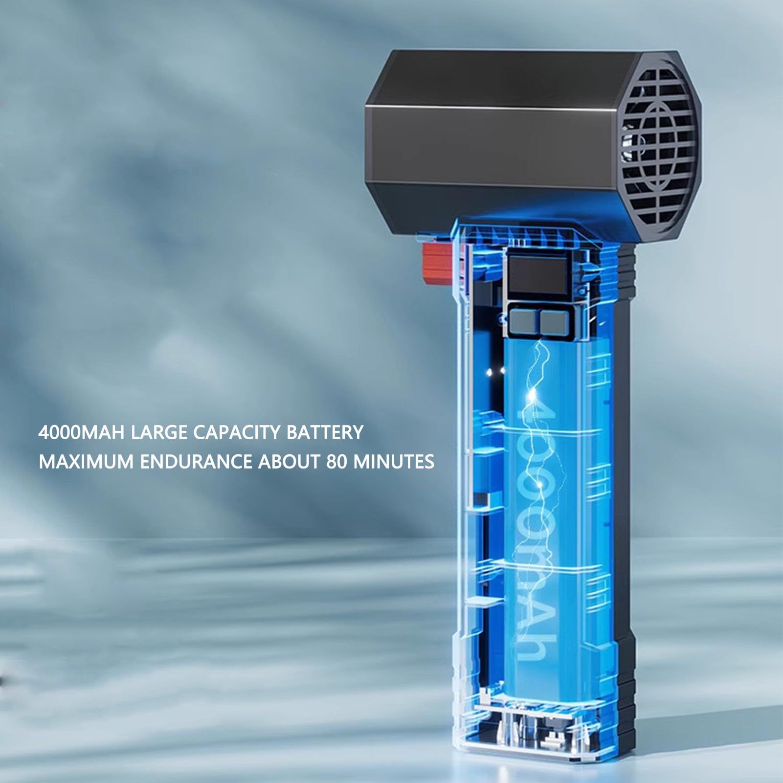 Soffiatore Elettrico Per Polvere 50000 Giri/min, Spinta 1600 G, Luce LED, Soffiatore Senza Fili Ricaricabile Per La Pulizia Industriale 'Auto Con 4 Modalità Di Velocità, Ideale