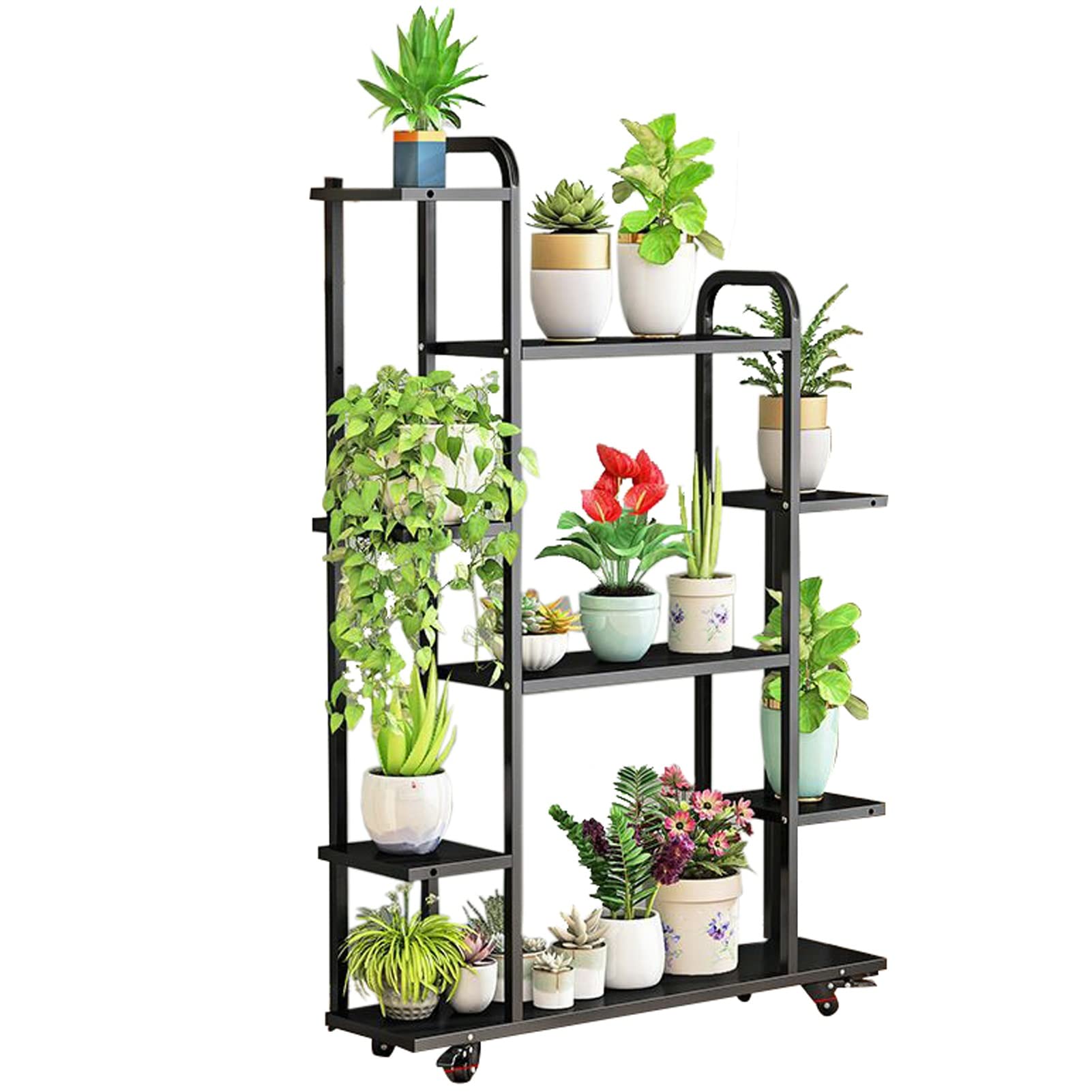 Support à plantes en métal pour optimiser les petits coins