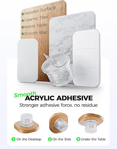 Miniatura 3 de Paquete de 9 clips magnéticos para cables, organizador de cables giratorio de 360 mejorado, soporte de cable magnético fuerte, soporte de alambre