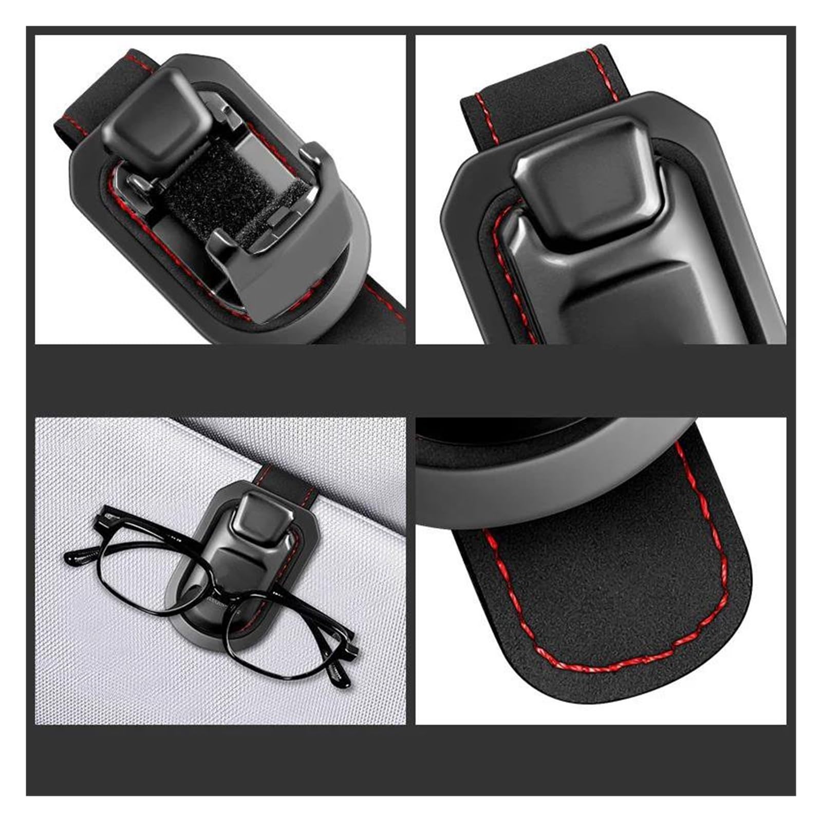 Clip Magnetico Gafas Coches Clip para guardar gafas de sol con visera para me&rc&ed&es para Be&nz Clase ACESG, GLC, CLE, CLA, GLB, GLS, W177, W205, W213, W222 X167.(1pc-brown)