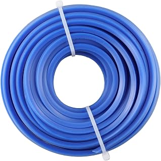 Gran línea cuadrada de nailon, color azul, 4 mm x 10 m, fácil de cambiar