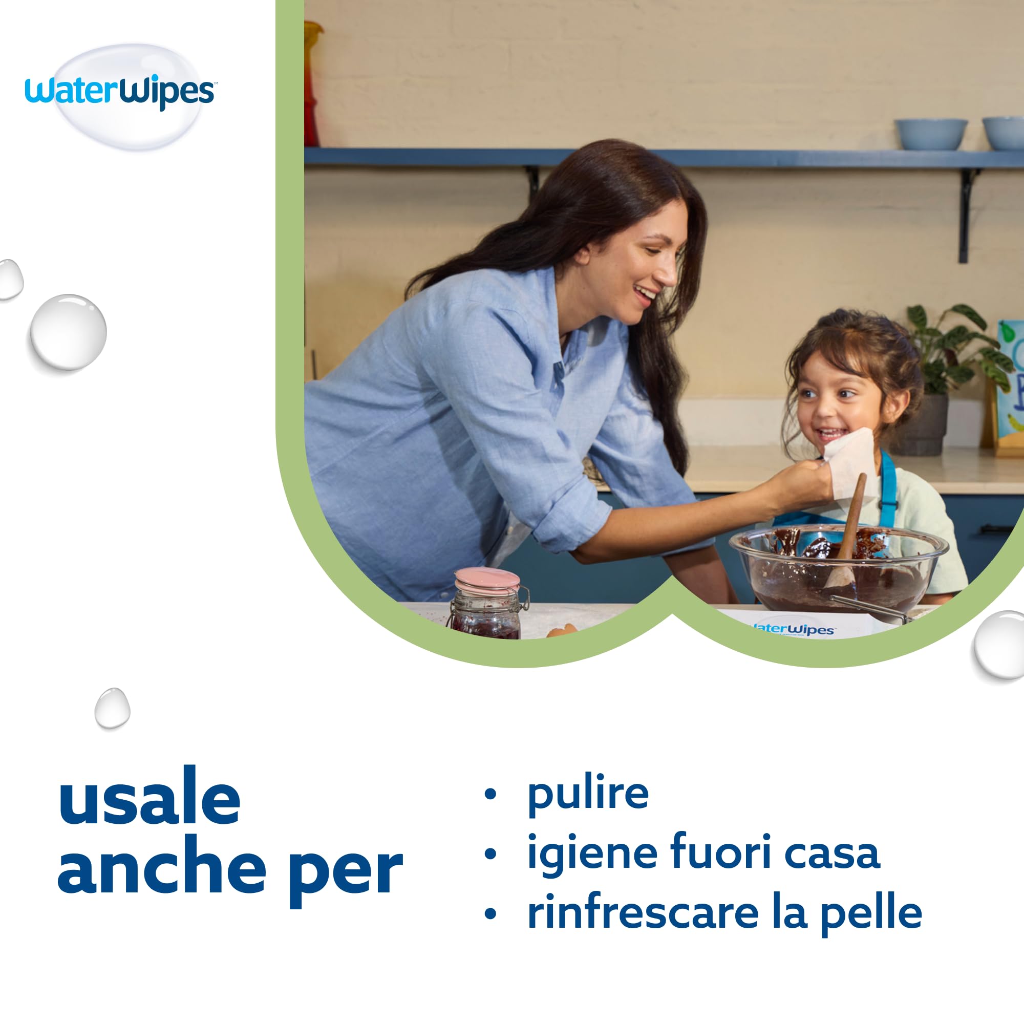WaterWipes Salviettine Neonati Bambini Piccoli 720 Pezzi 12 Confezioni 99,9% Acqua Senza Profumo