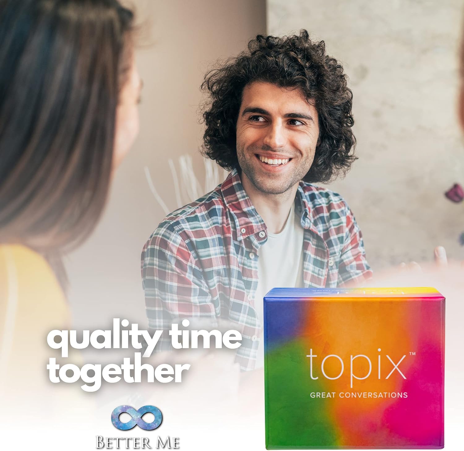 TOPIX - 424 Conversation Starters, Family Dinner Conversation Cards & Date Night Ice Breaker Topics for Married Couple or Old Friends, Recall Our Best Moments - Image 4