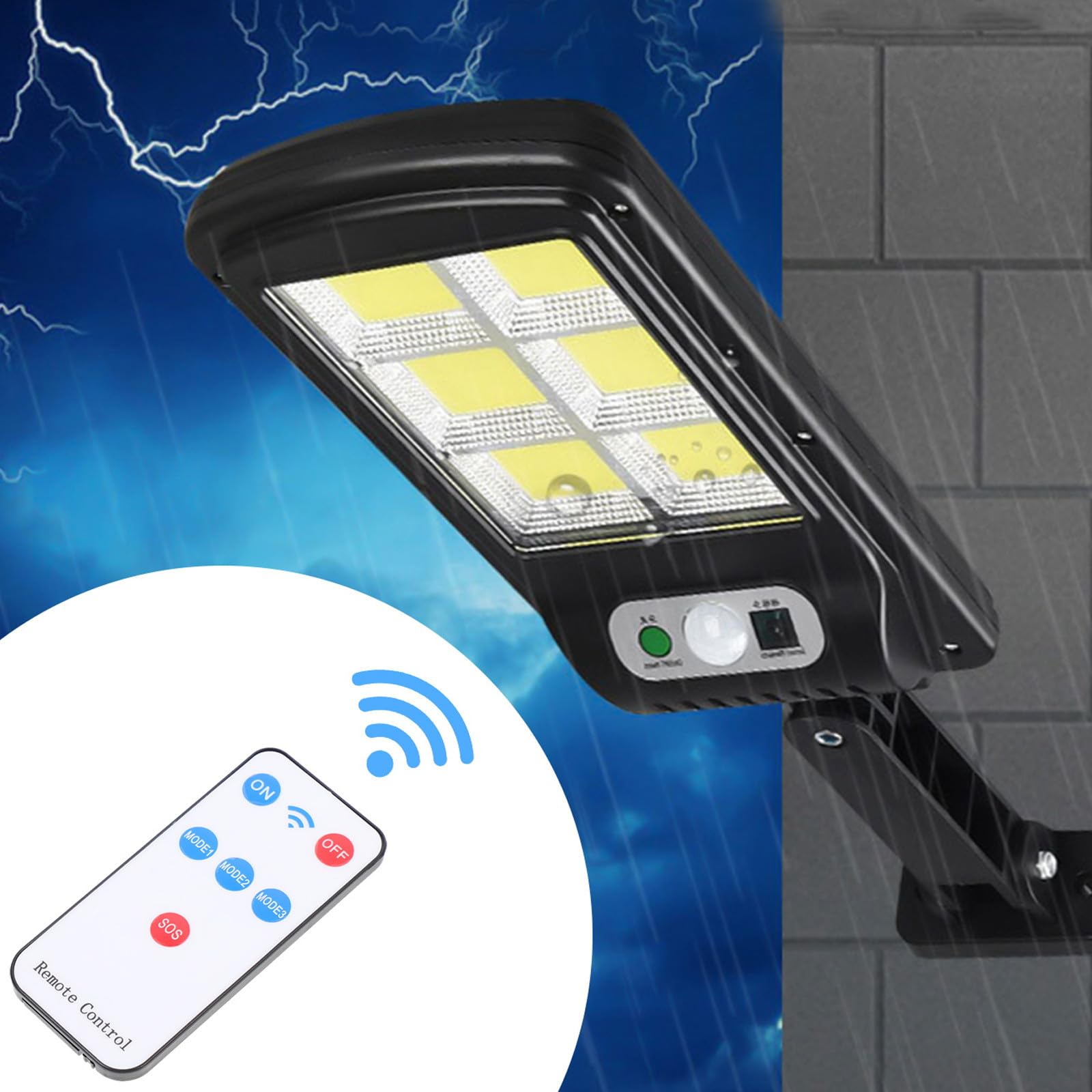 Zerodeko Outdoor Solar Wandleuchte mit Bewegungssensor LED Solarleuchte aus Abs für Garten und Terrasse Wetterbeständig und Robust