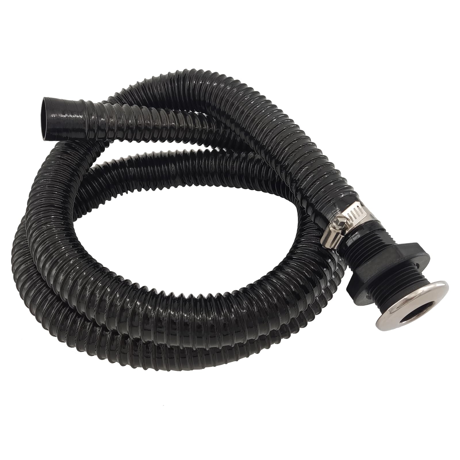 Bilge Pump Hose Kit For Boats - 1-1/8 Inch Hose, Thru-Hull
