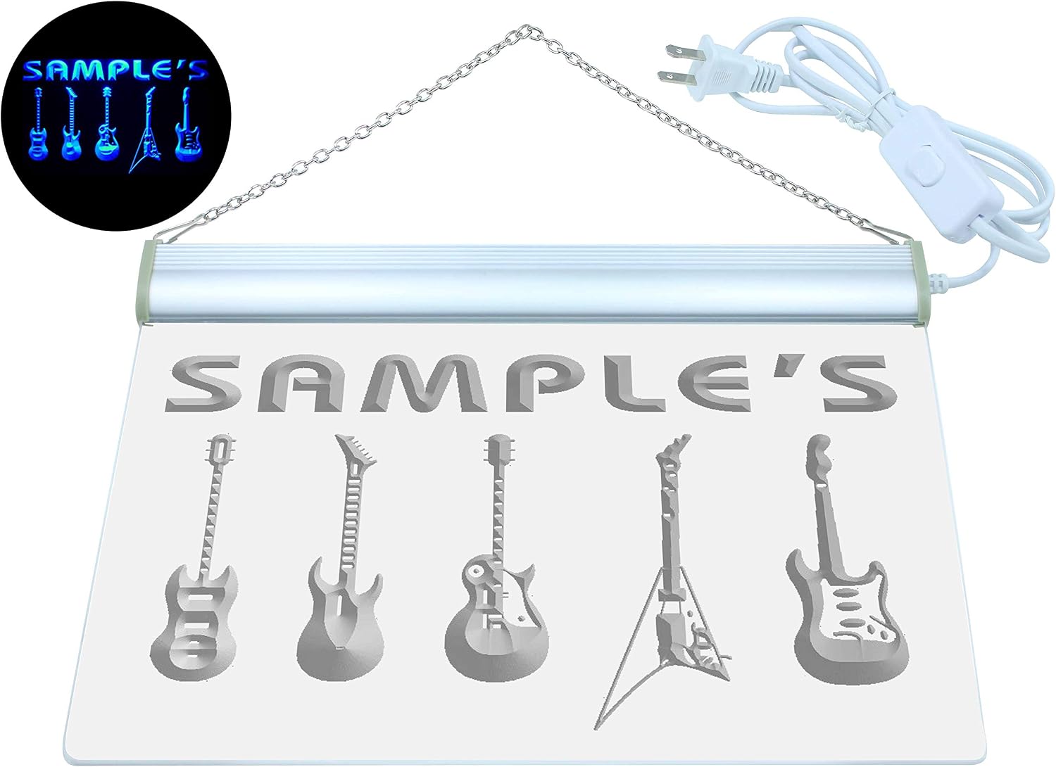 ADVPRO qp-tm Name Personalized Custom Guitar Hero Weapon Band Music Room Bar Neon Sign