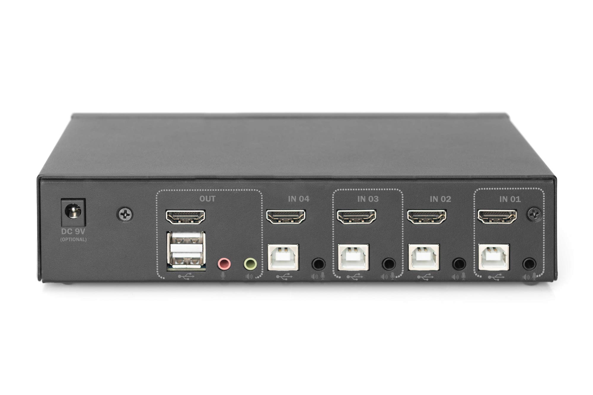 Digitus DS-12880 commutateur écran, clavier et souris Noir