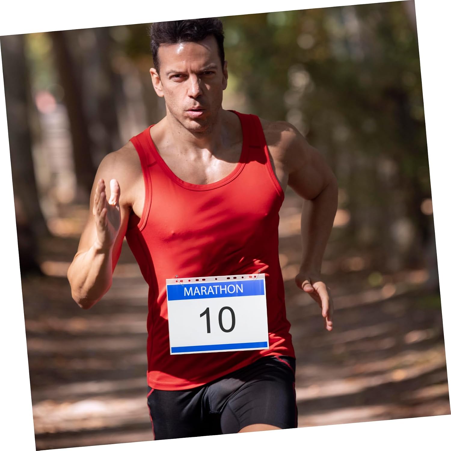 100pcs Running Bib Display Holder Race Protection Running Holder for Medals and Numbers