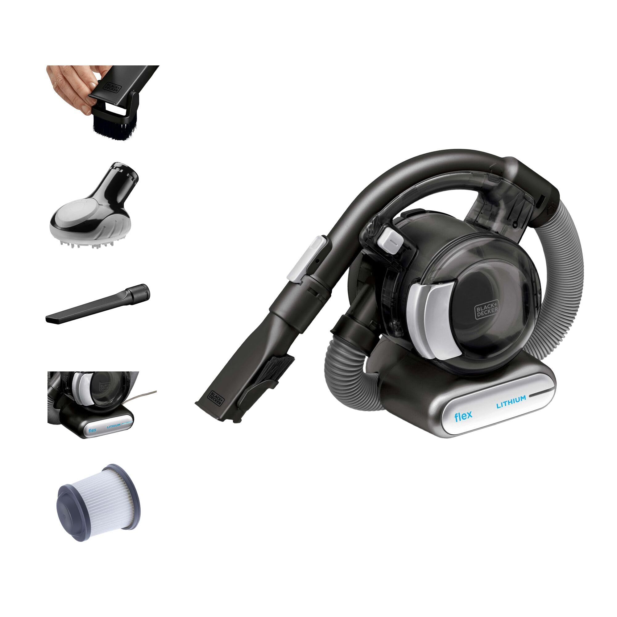 BLACK+DECKERdustbuster FLEX Cordless Handheld Vacuum, Home, Pet and Car Vacuum (BDH2020FL)